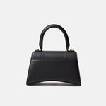 Balenciaga Small Hourglass Handbag in Black color and Box leather in GHW 