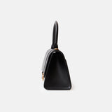 Balenciaga Small Hourglass Handbag in Black color and Box leather in GHW 