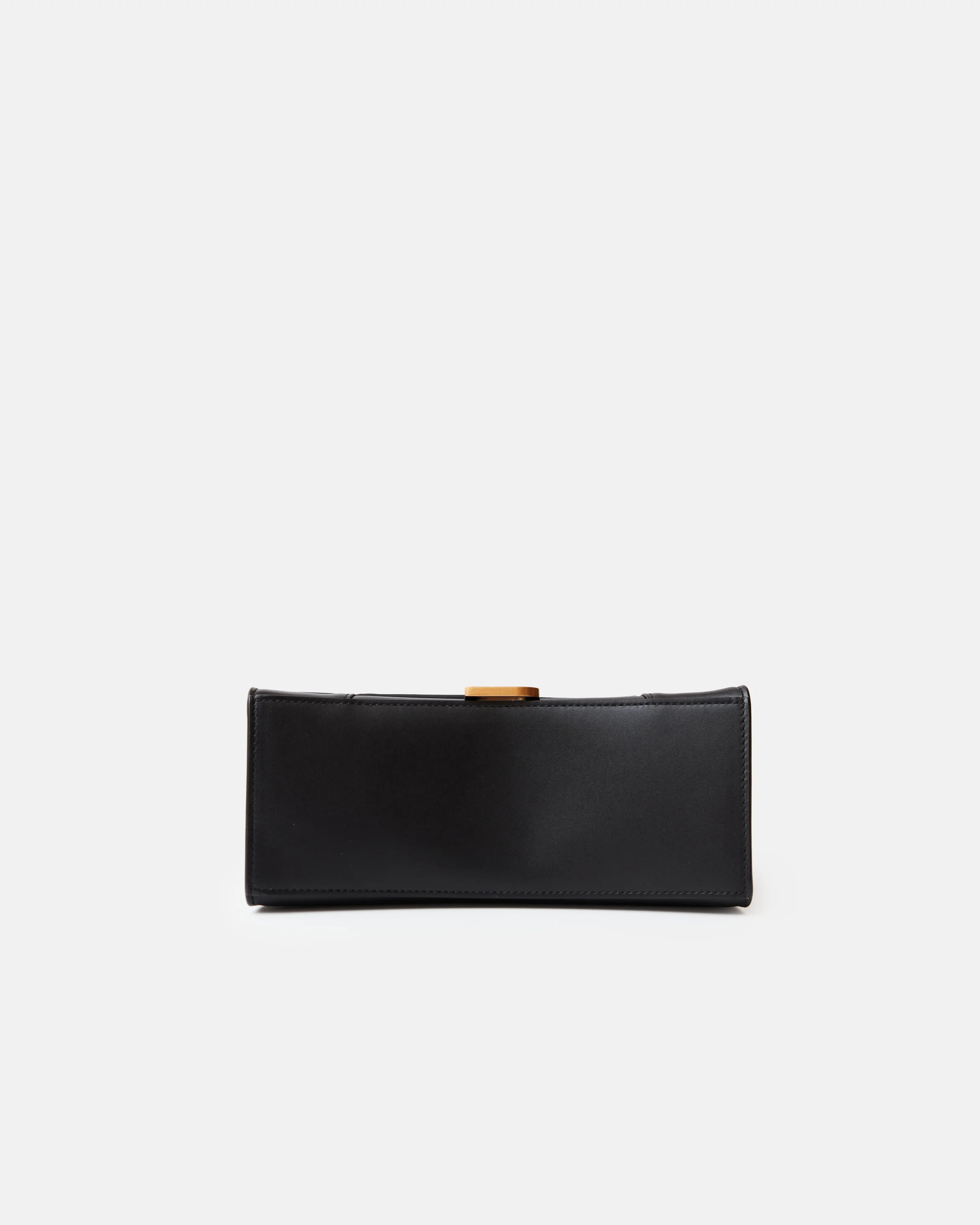 Balenciaga Small Hourglass Handbag in Black color and Box leather in GHW 