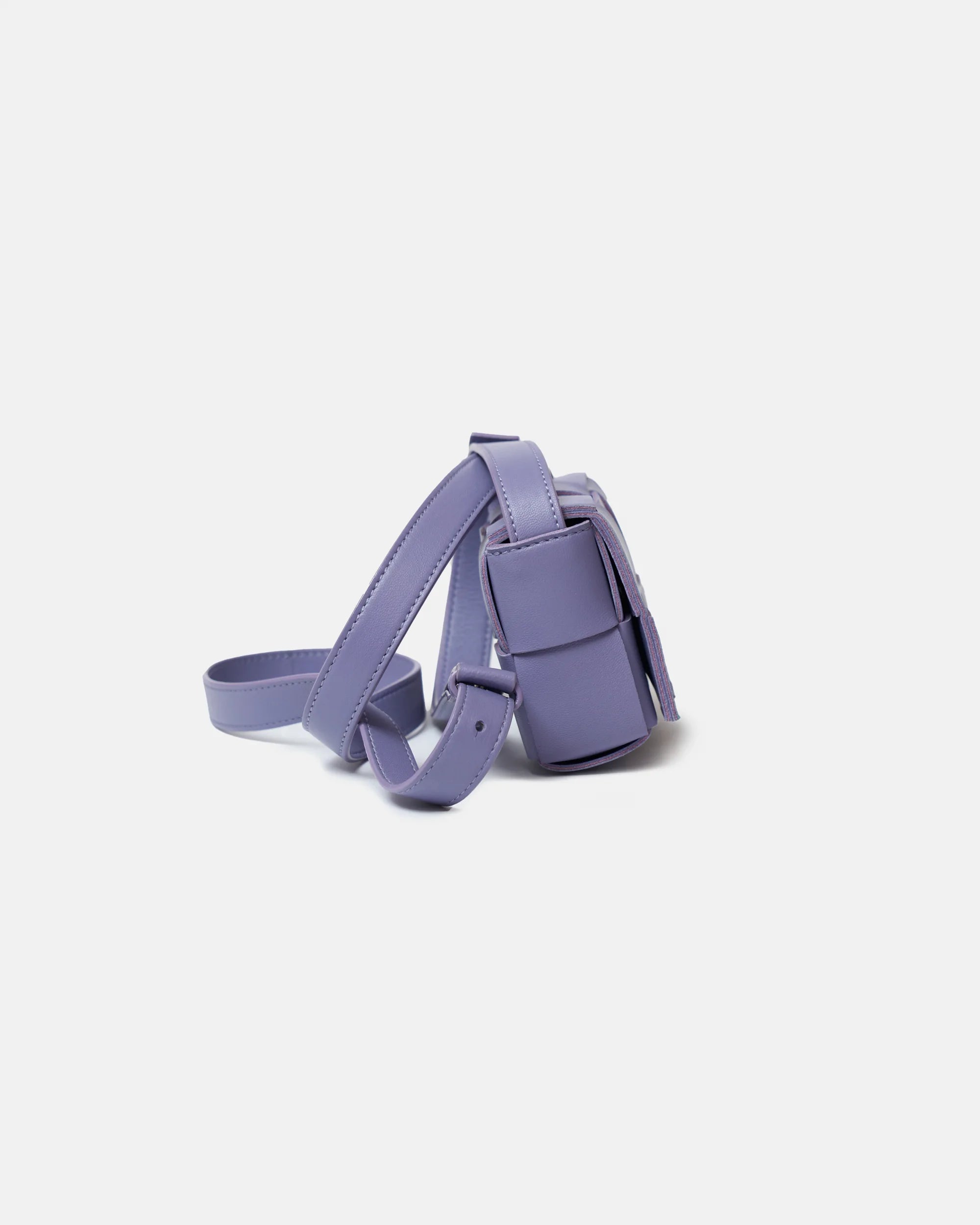 Bottega Veneta Candy Cassette Crossbody in Wisteria color and Lambskin Leather