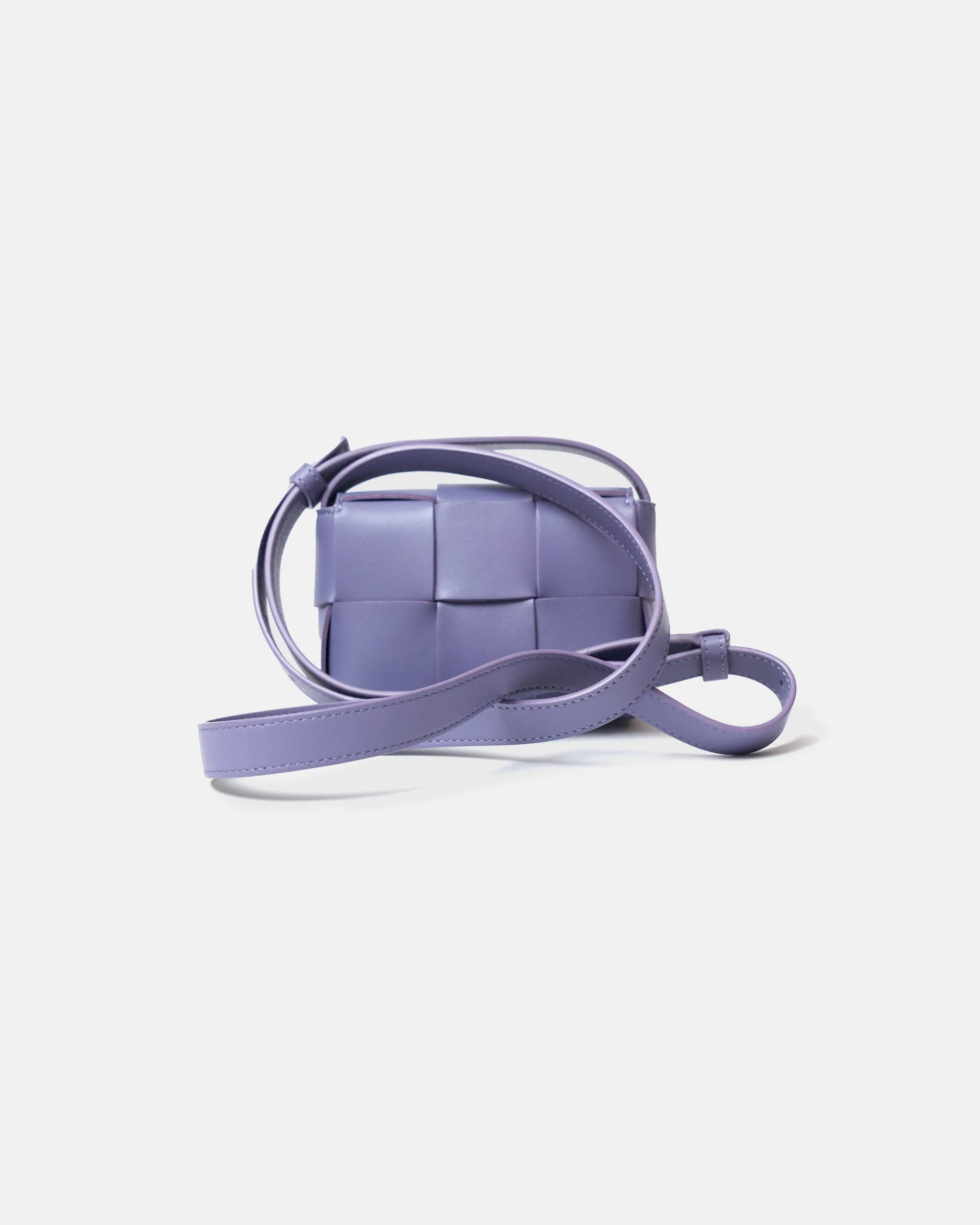 Bottega Veneta Candy Cassette Crossbody in Wisteria color and Lambskin Leather