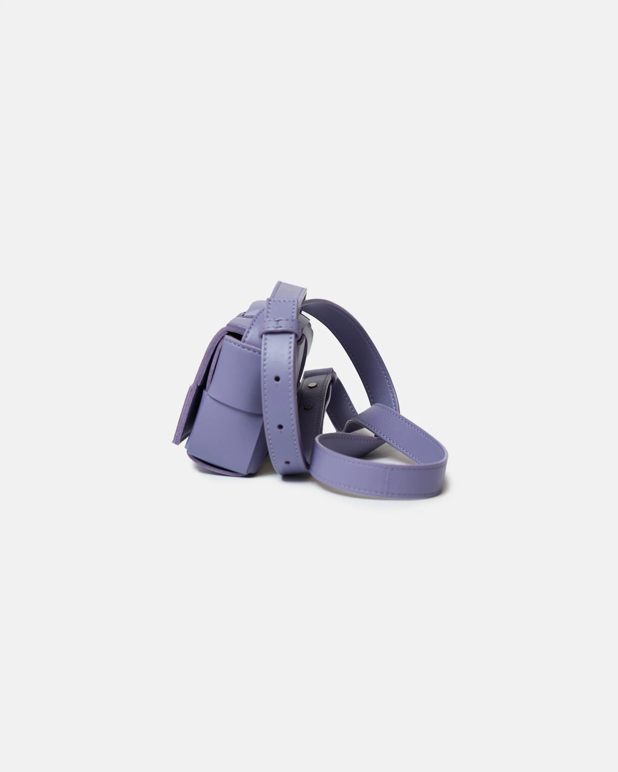 Bottega Veneta Candy Cassette Crossbody in Wisteria color and Lambskin Leather