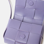 Bottega Veneta Candy Cassette Crossbody in Wisteria color and Lambskin Leather