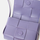 Bottega Veneta Candy Cassette Crossbody in Wisteria color and Lambskin Leather