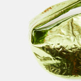 Bottega Veneta Jodie Mini Clutch bag in Chlorophyll color and Mettalic Leather