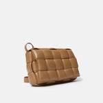 Bottega Veneta Padded Cassette Crossbody bag in Caramel color and Lambskin Leather