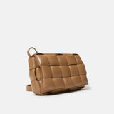 Bottega Veneta Padded Cassette Crossbody bag in Caramel color and Lambskin Leather