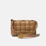 Bottega Veneta Padded Cassette Crossbody bag in Caramel color and Lambskin Leather