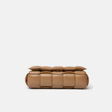 Bottega Veneta Padded Cassette Crossbody bag in Caramel color and Lambskin Leather