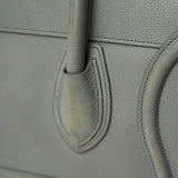 Celine Luggage Handbag in Grey color and Drummed (Grained) Calfskin Leather