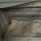 Celine Luggage Handbag in Grey color and Drummed (Grained) Calfskin Leather