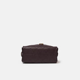 Chanel 25 shoulder bag in brown color and grained calfskin material in GHW 