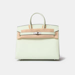 Hermès Birkin Sellier 25 handbag in Vert Fizz colour and Epsom leather PHW
