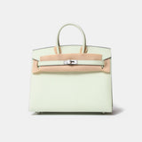 Hermès Birkin Sellier 25 handbag in Vert Fizz colour and Epsom leather PHW