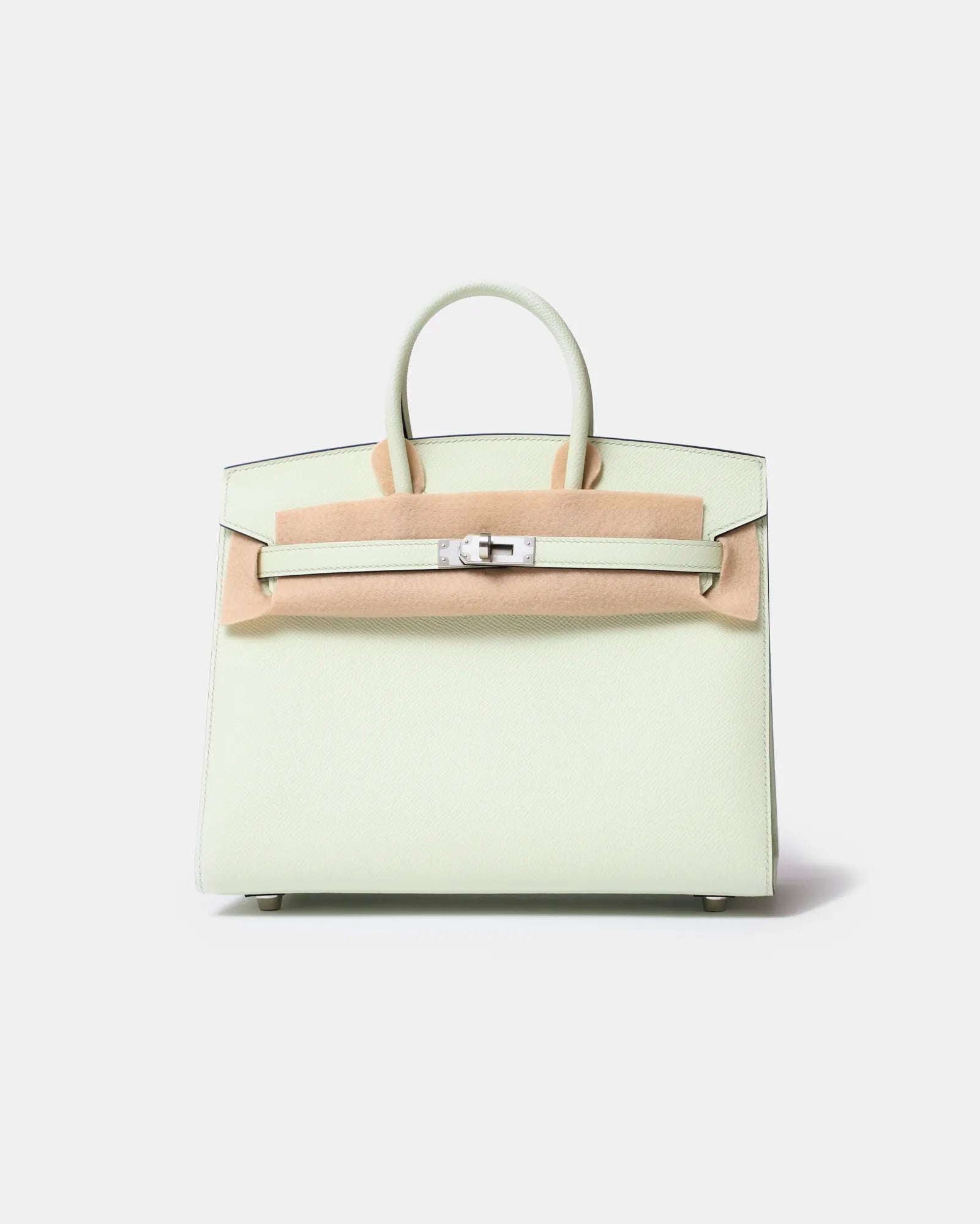 Hermès Birkin Sellier 25 handbag in Vert Fizz colour and Epsom leather PHW