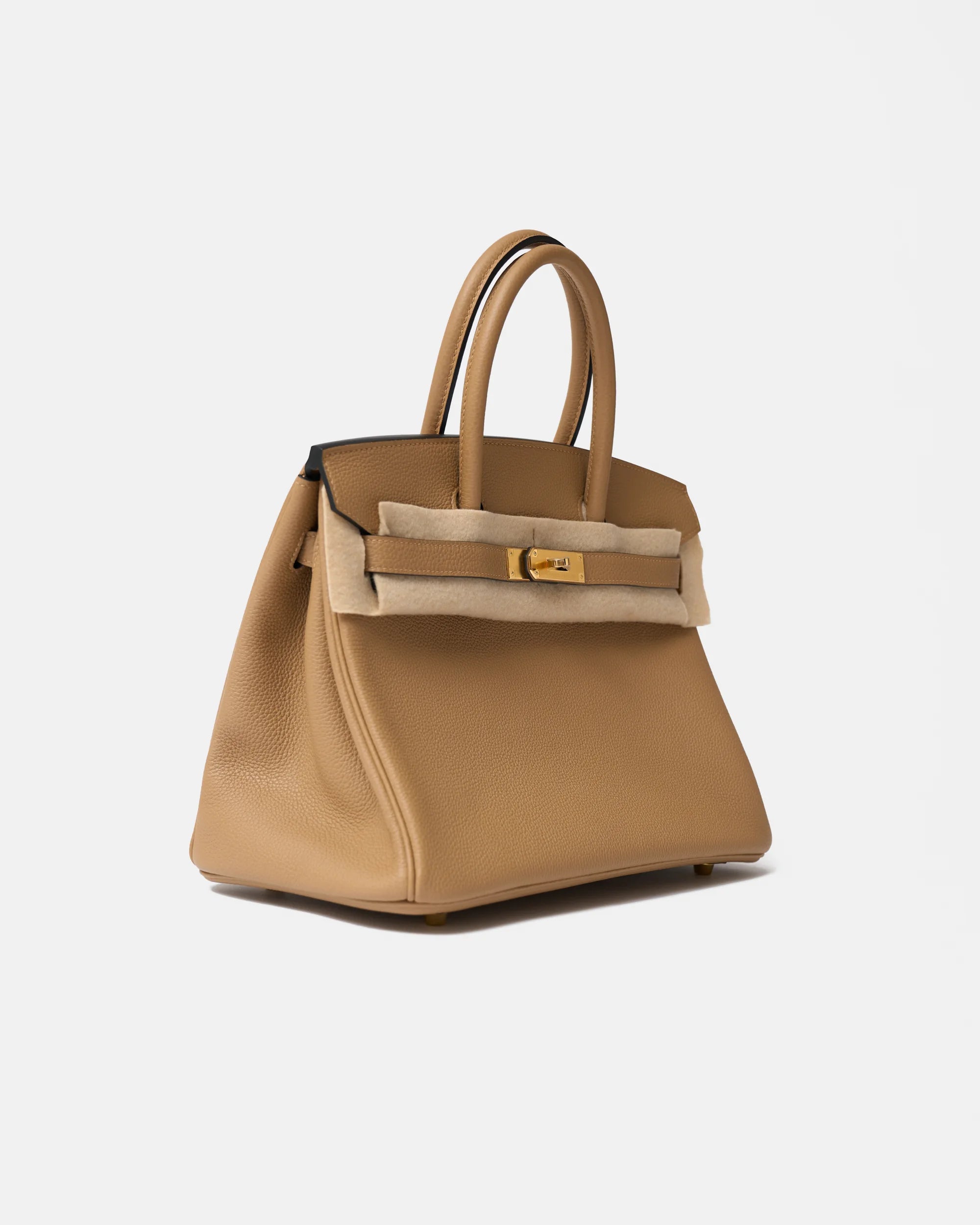 Hermès Birkin 30 handbag in chai color and Togo leather in GHW