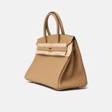 Hermès Birkin 30 handbag in chai color and Togo leather in GHW