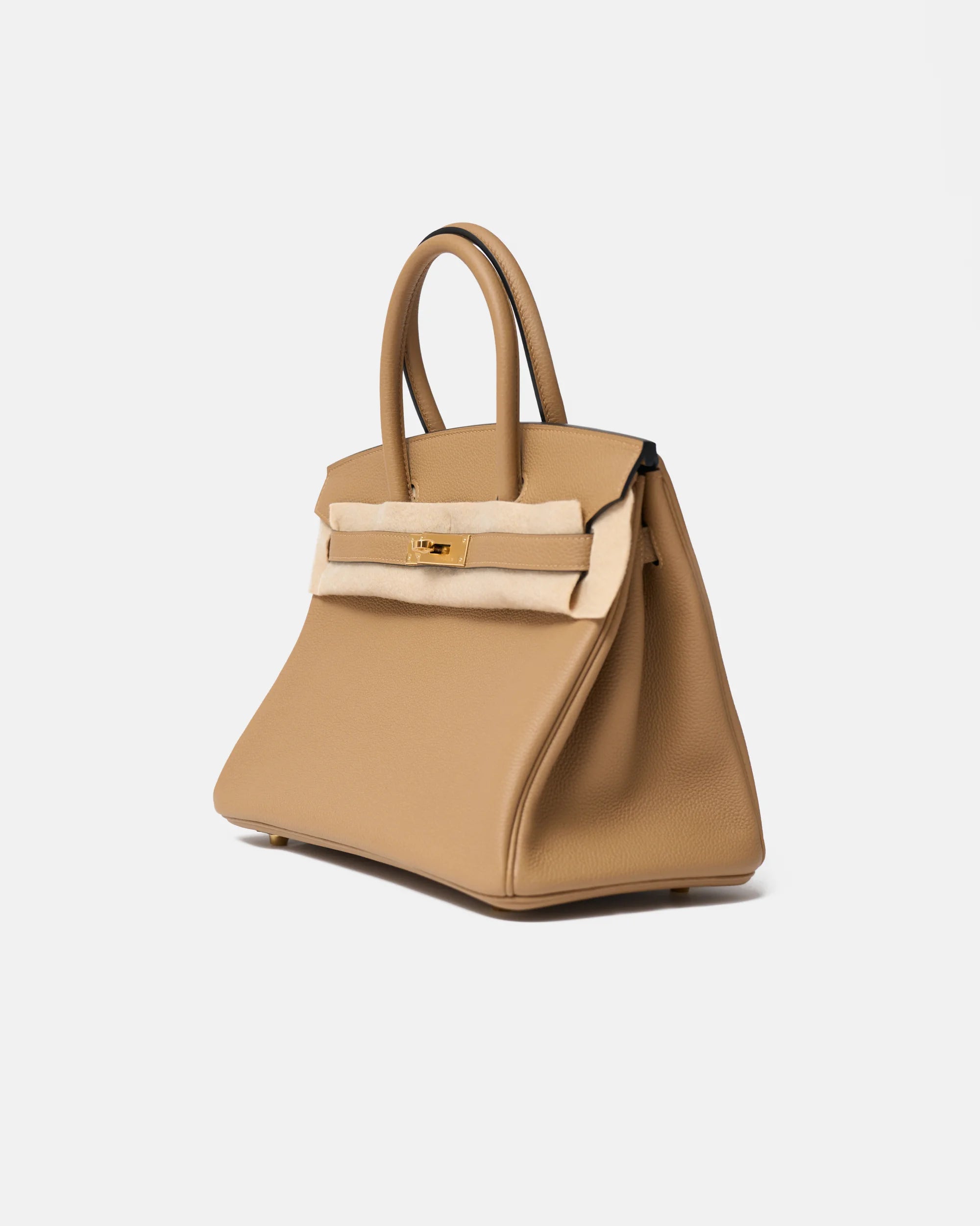 Hermès Birkin 30 handbag in chai color and Togo leather in GHW