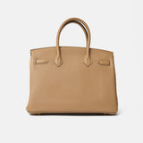 Hermès Birkin 30 handbag in chai color and Togo leather in GHW