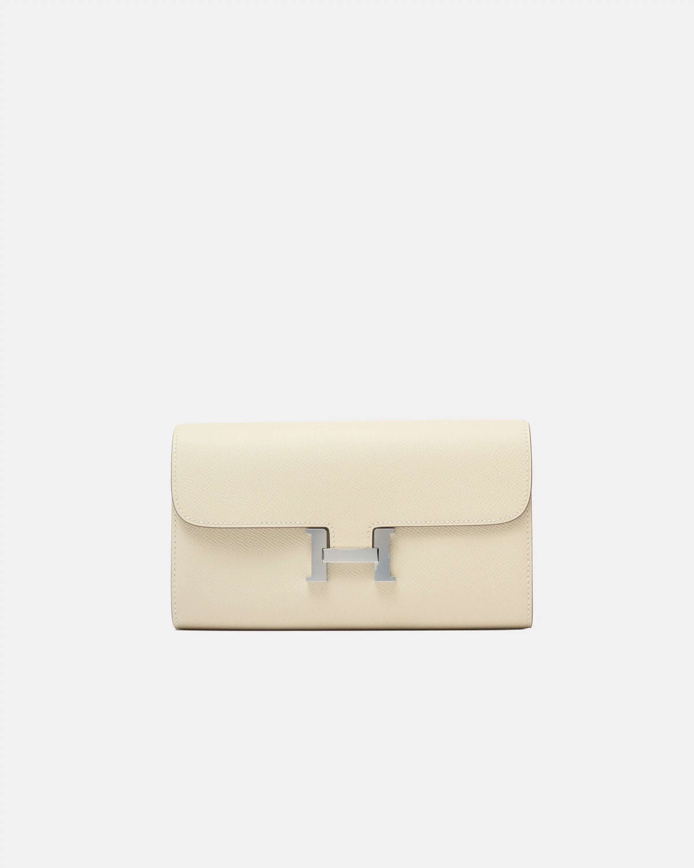 Hermès Constance To Go shoulder bag in nata color and Epsom leather in PHW