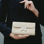 Hermès Constance To Go shoulder bag in nata color and Epsom leather in PHW