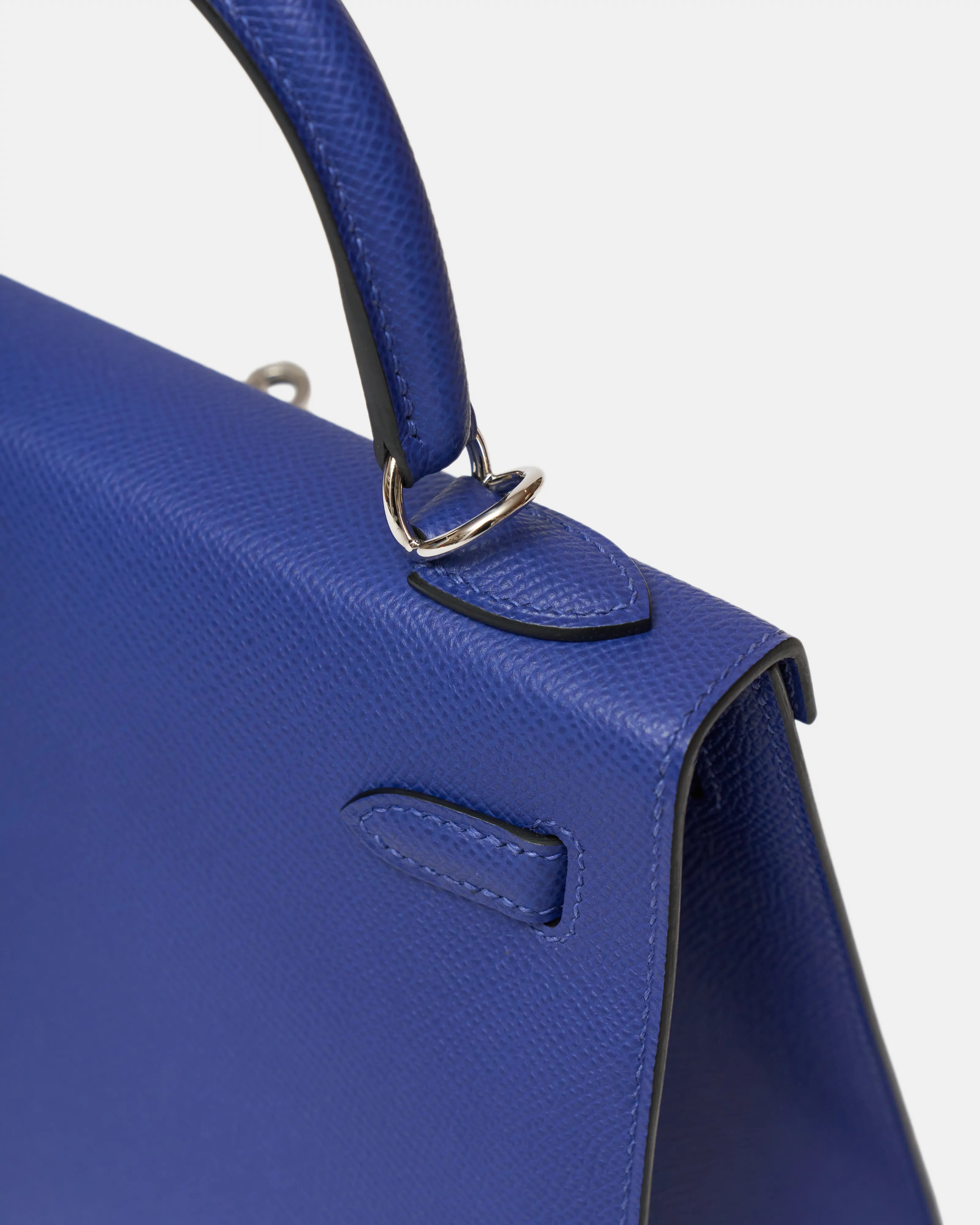 Hermès Kelly Sellier 25 handbag in bleu encre color and Epsom leather in PHW