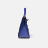 Hermès Kelly Sellier 25 handbag in bleu encre color and Epsom leather in PHW