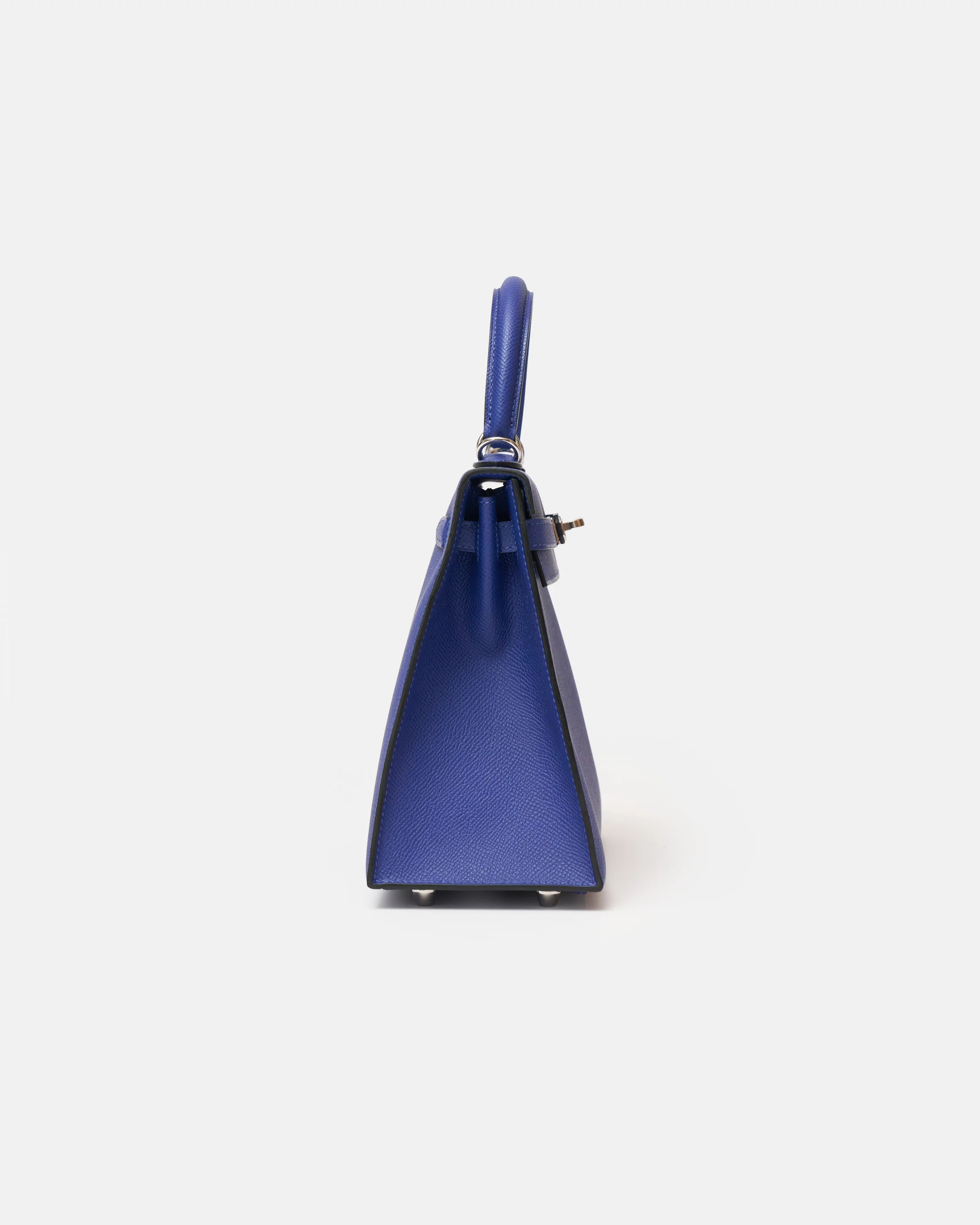 Hermès Kelly Sellier 25 handbag in bleu encre color and Epsom leather in PHW