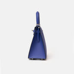 Hermès Kelly Sellier 25 handbag in bleu encre color and Epsom leather in PHW