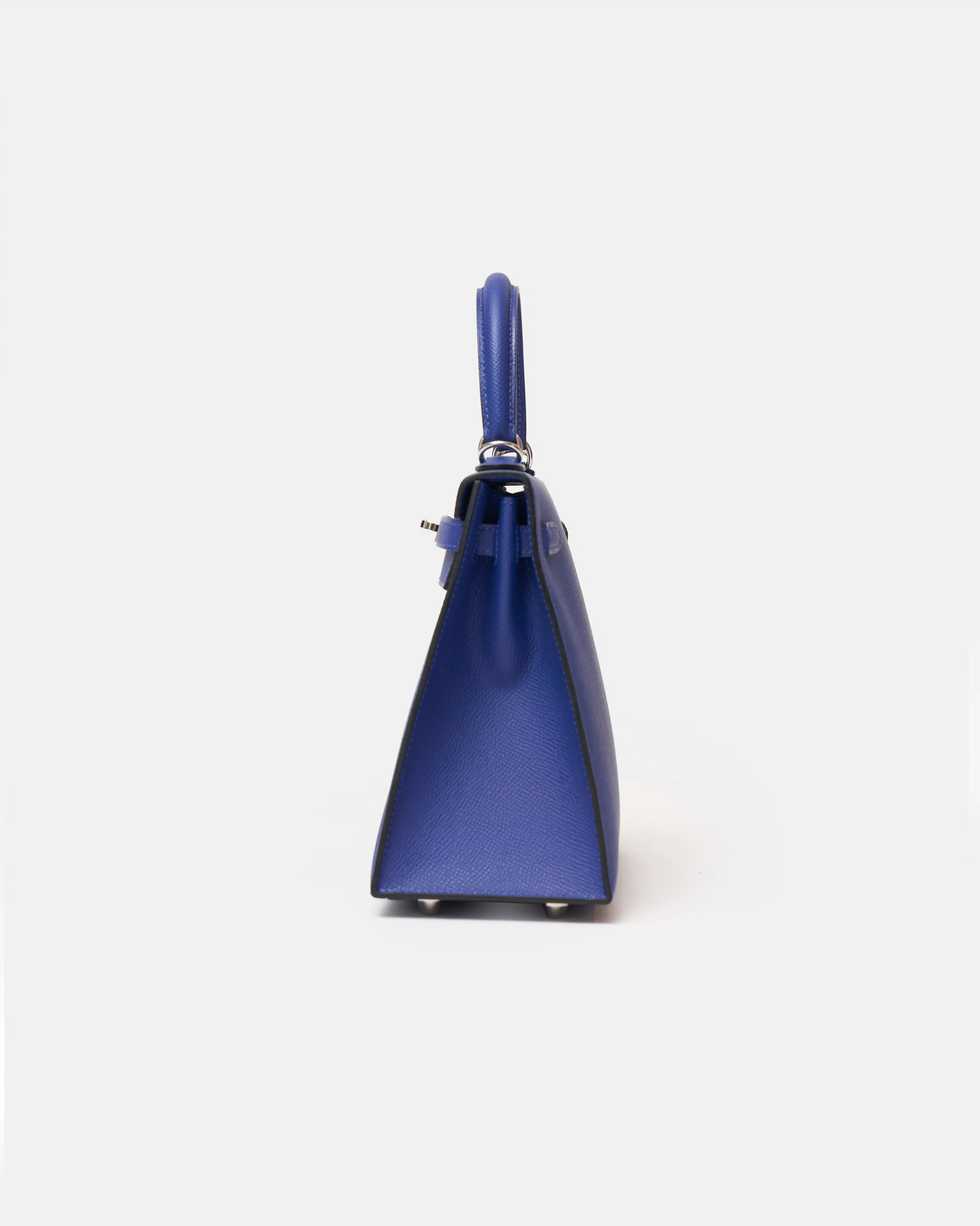 Hermès Kelly Sellier 25 handbag in bleu encre color and Epsom leather in PHW