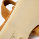 Loro Piana Summer Charms Walk loafers in Brown color and Suede leather in GHW 