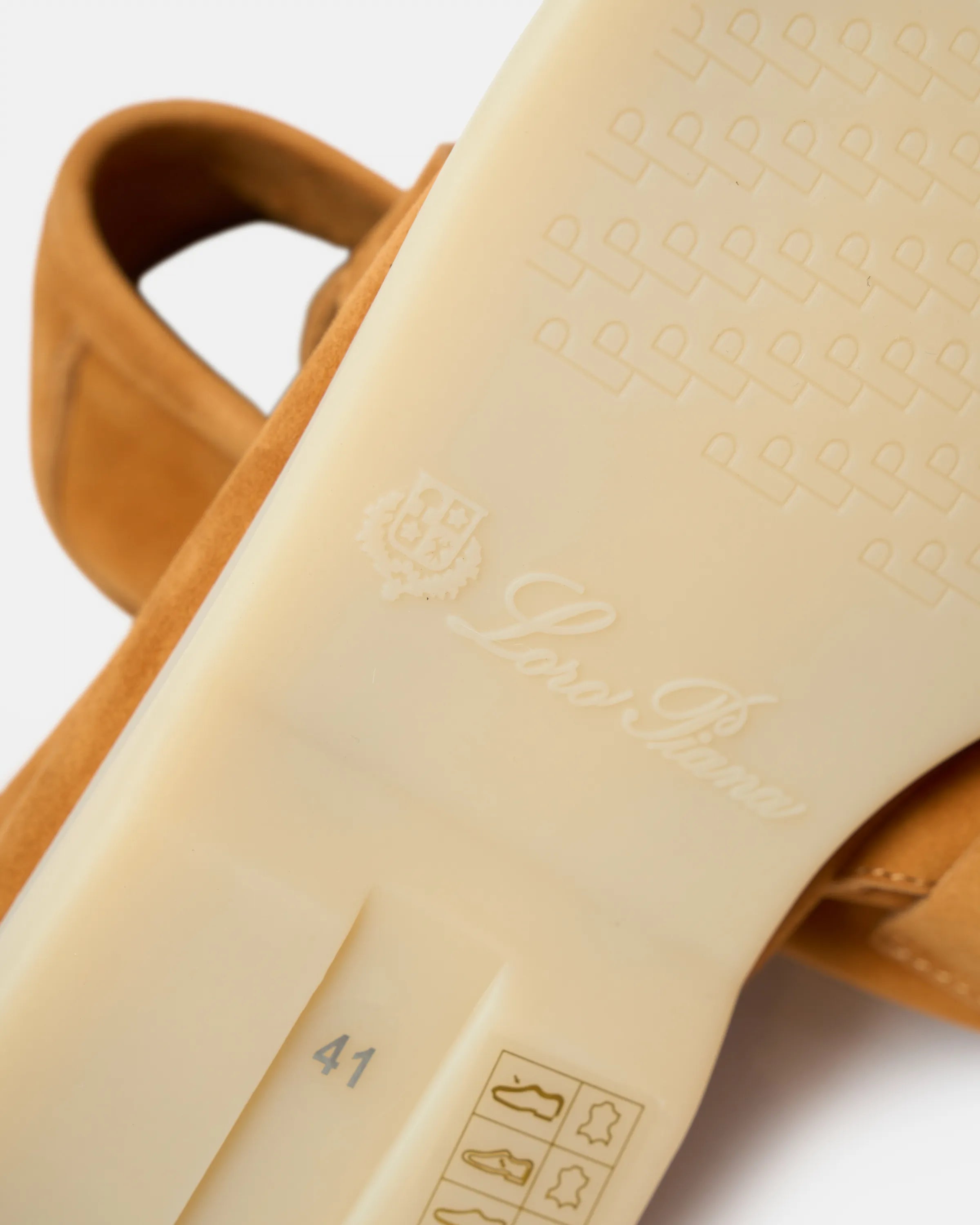 Loro Piana Summer Charms Walk loafers in Brown color and Suede leather in GHW 