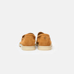 Loro Piana Summer Charms Walk loafers in Brown color and Suede leather in GHW 