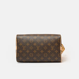 Louis vuitton speedy 25 satchel bag in brown color and monogram coated canvas in GHW 