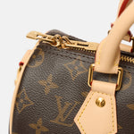 Louis vuitton speedy 25 satchel bag in brown color and monogram coated canvas in GHW 