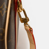 Louis vuitton speedy 25 satchel bag in brown color and monogram coated canvas in GHW 