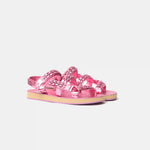 Chanel Pink Calfskin Chain Sandals